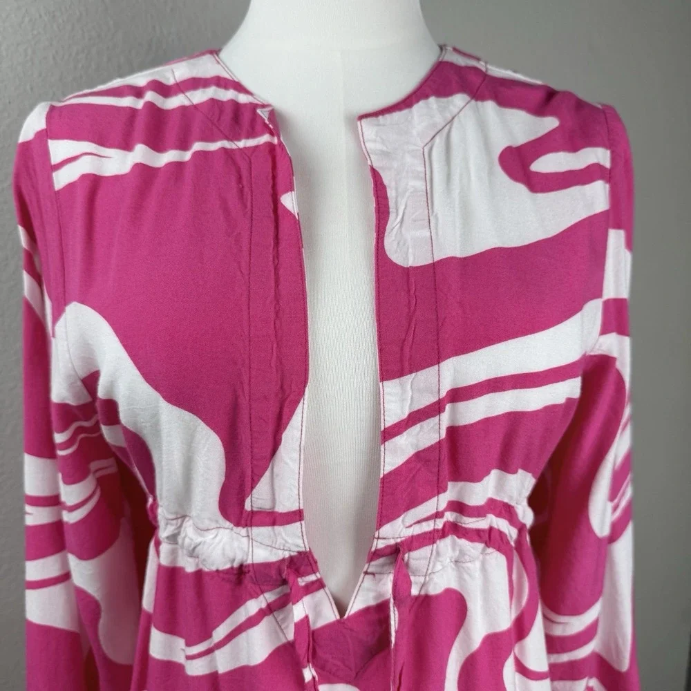 Escapada Beach Womens Abstract Swim Cover Over Size‎ M Resort Vacation Summer